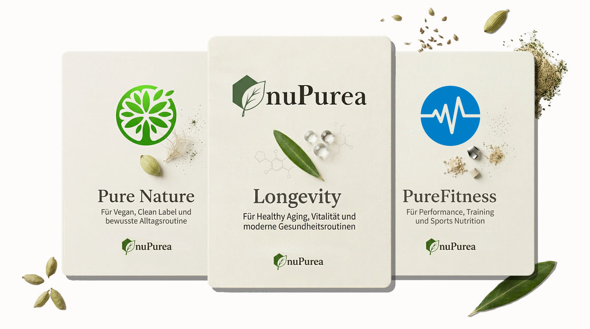 nuPurea Markenwelten: Pure Nature, PureFitness, Longevity