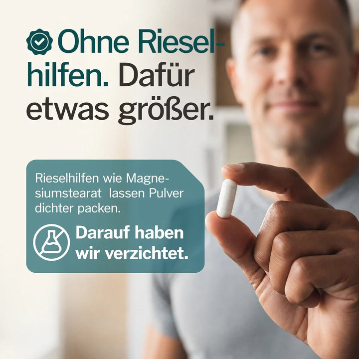 Pure Nature Magnesium Bisglycinat 240 Kapseln - Kapselgroesse ohne Rieselhilfen