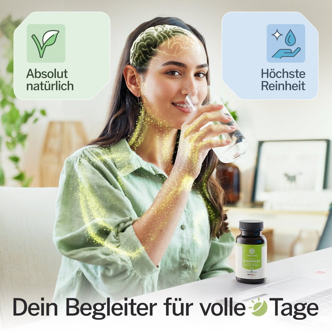 Pure Nature Vitamin B Komplex – 90 Kapseln aus Bio - Buchweizen - Purefitness Nutrition