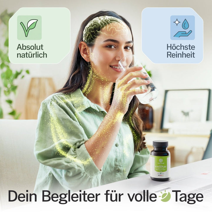 Pure Nature Vitamin B Komplex – 90 Kapseln aus Bio - Buchweizen - Purefitness Nutrition