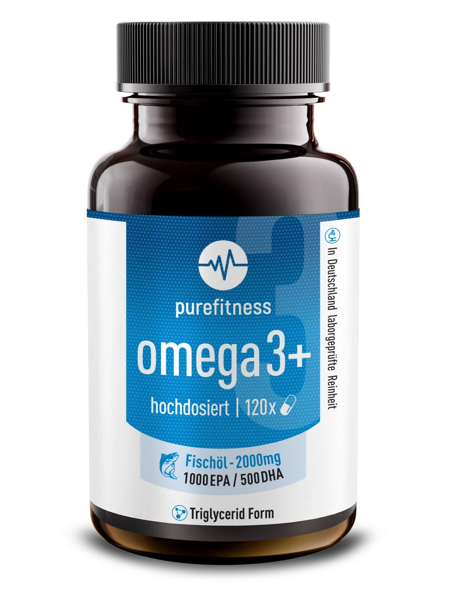 Purefitness Omega 3 Fischöl Kapseln – 2000 mg Triglycerid Form - Purefitness Nutrition