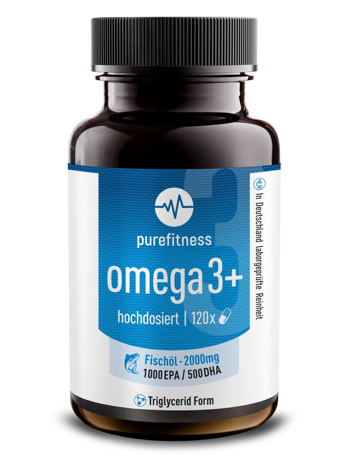 Purefitness Omega 3 Fischöl Kapseln – 2000 mg Triglycerid Form - Purefitness Nutrition