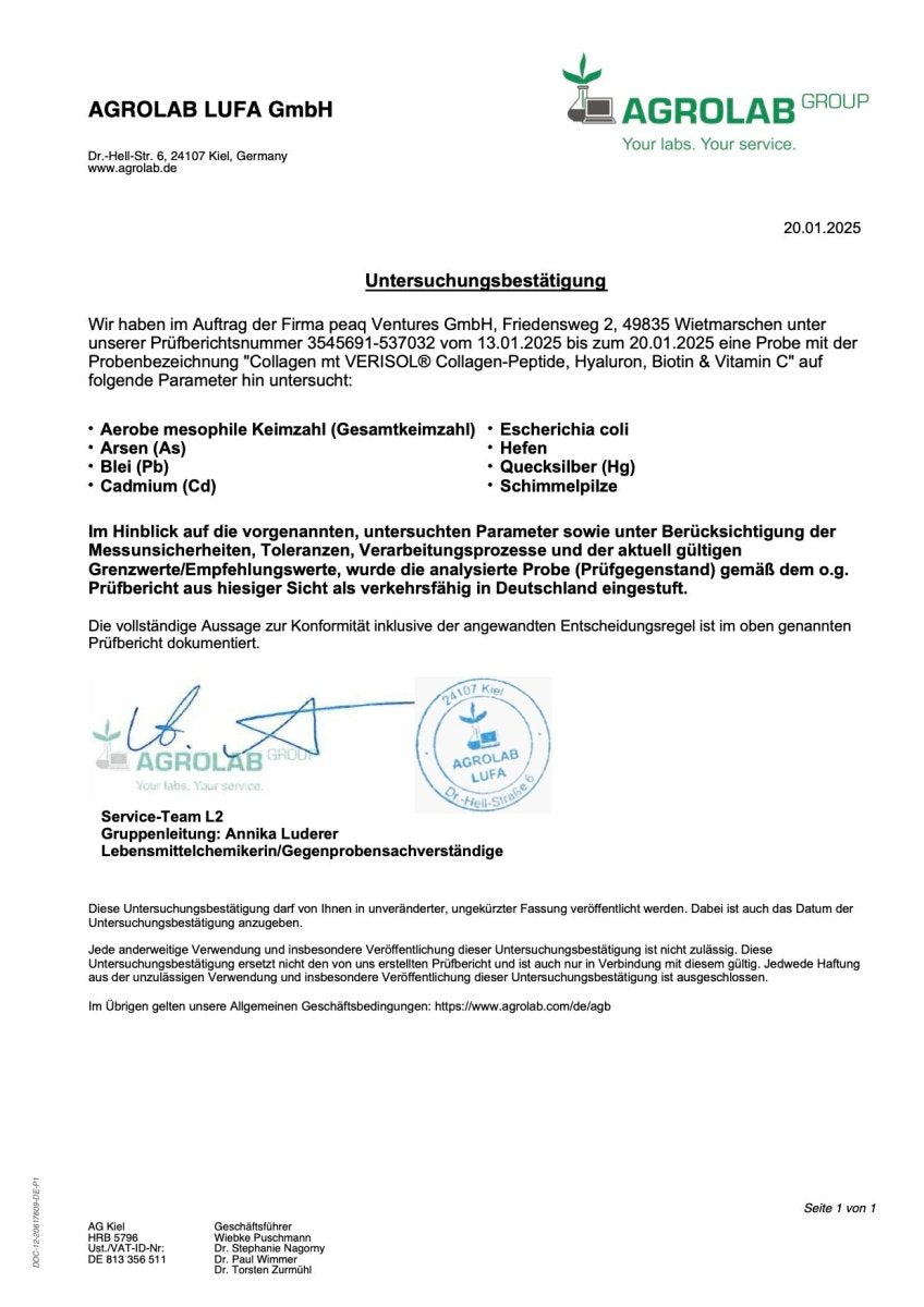 Purefitness VERISOL® Kollagen – 600g 4 - in - 1 Komplex - Purefitness Nutrition