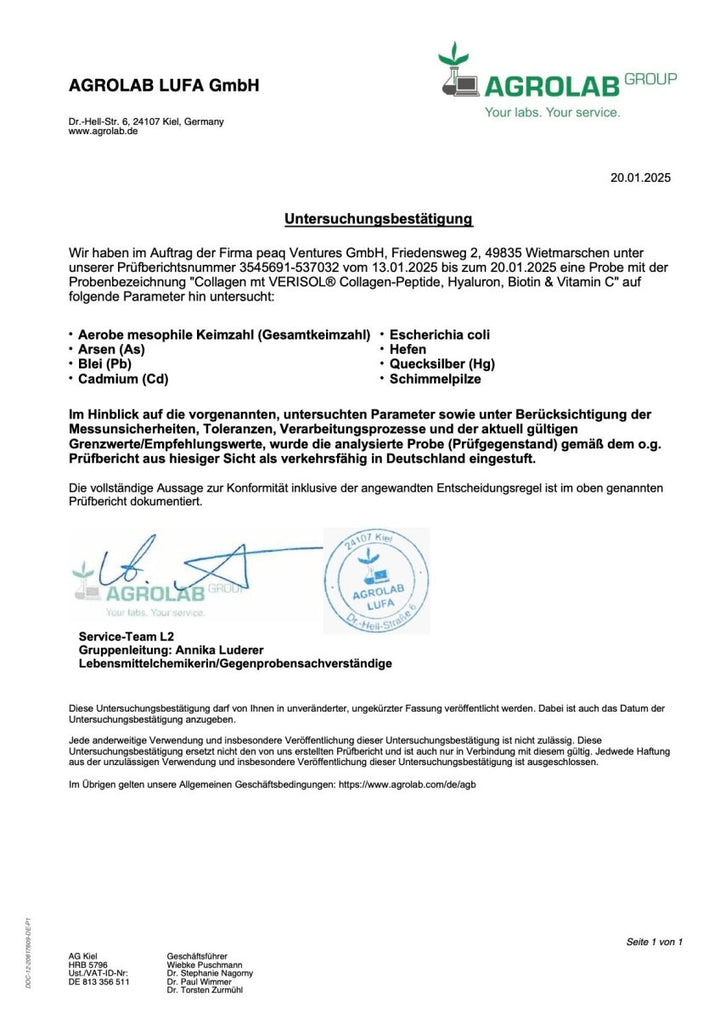 Purefitness VERISOL® Kollagen – 600g 4 - in - 1 Komplex - Purefitness Nutrition